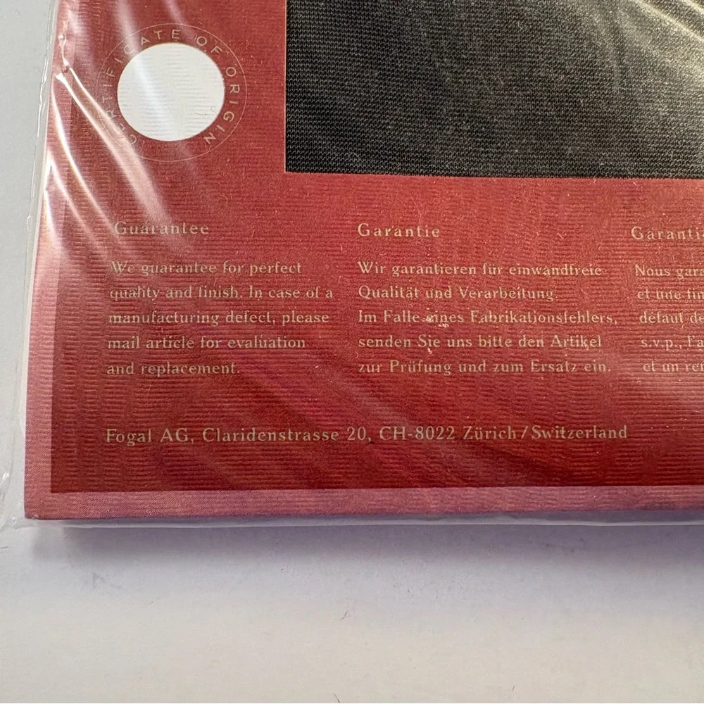 New Fogal Cosmetique 520 Women's Pantyhose Sz Small Gris Gray‎ Career Dress